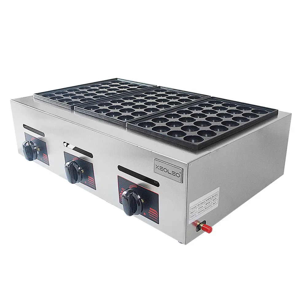 Takoyaki Grill Plate - XEOLEO Commercial Desktop 3-plate Takoyaki Machine