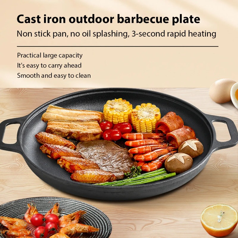 Cast Iron Frying Pan Non-stick - đánh giá và giá Danish Pancake Pan