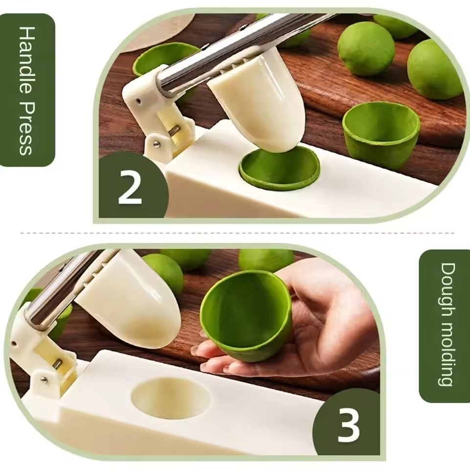 Hand Press Sweet Green Rice Ba - đánh giá và giá Dumpling Press Set