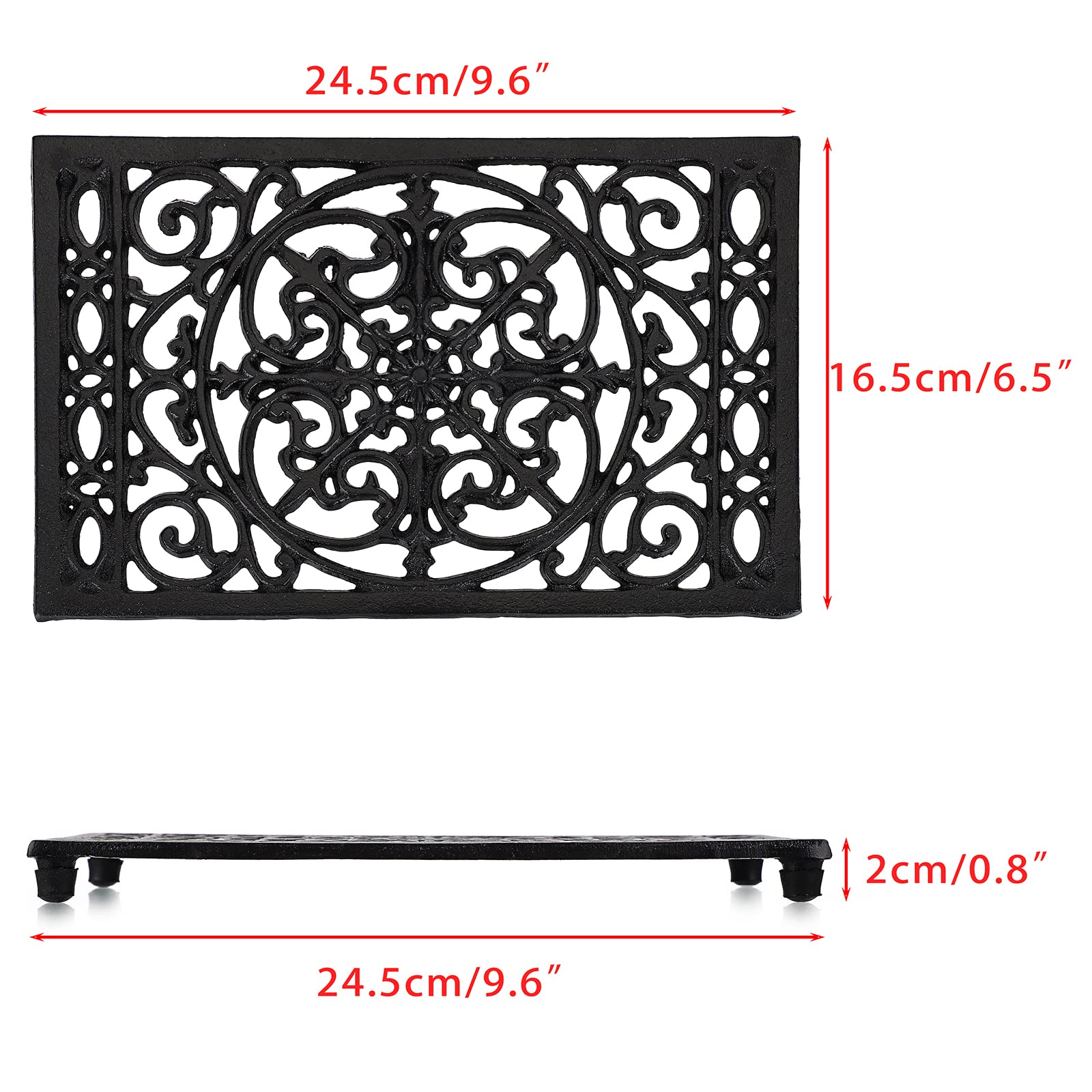 Rectangle Cast Iron Trivet Hea - đánh giá và giá Cast Iron Corn