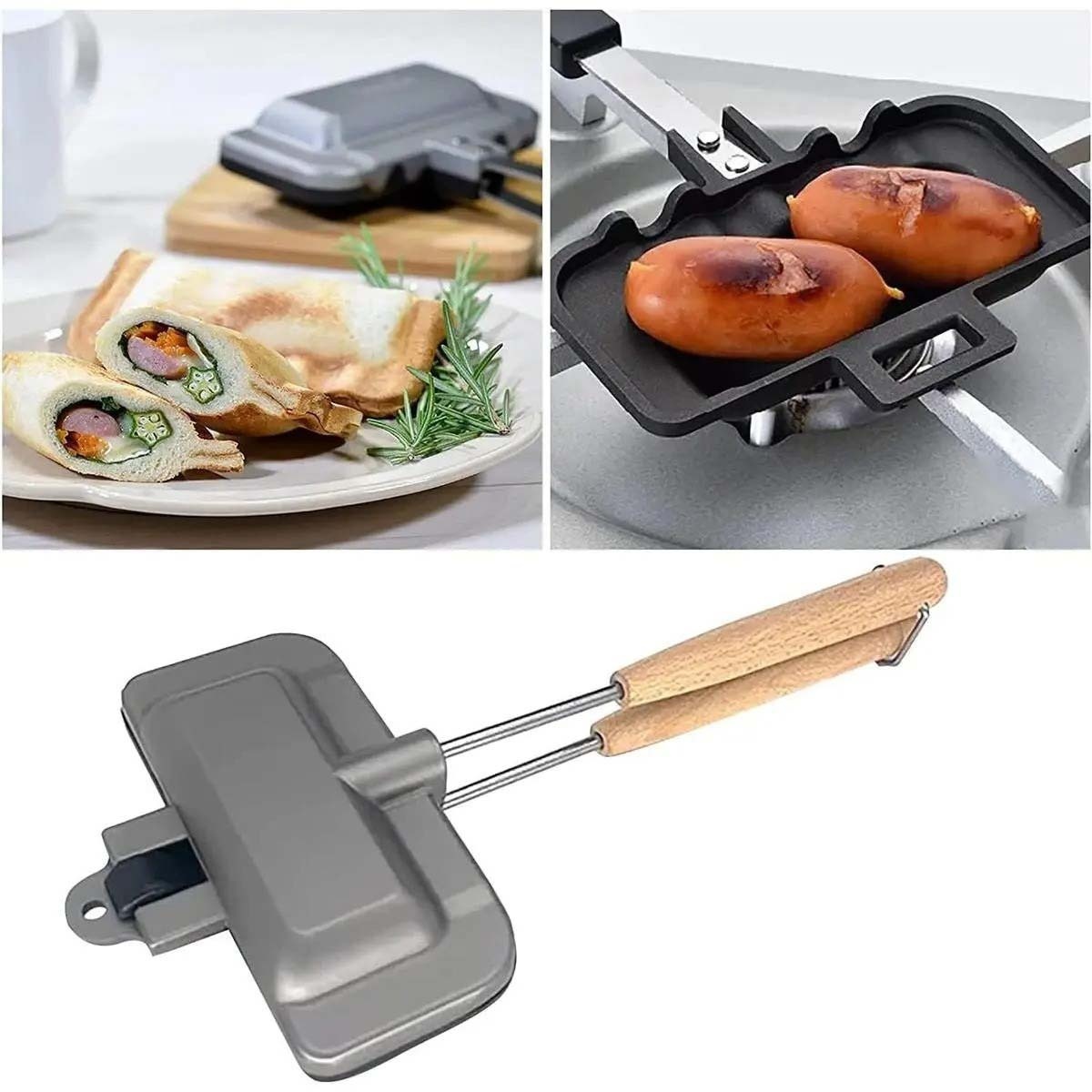Breakfast Sandwich Maker, 4w1h - đánh giá và giá Hot Dog Press