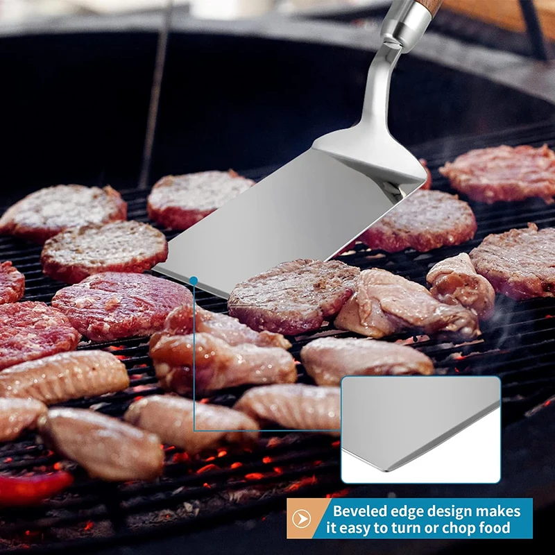 Stainless Steel Spatula with W - đánh giá và giá Okonomiyaki Spatula