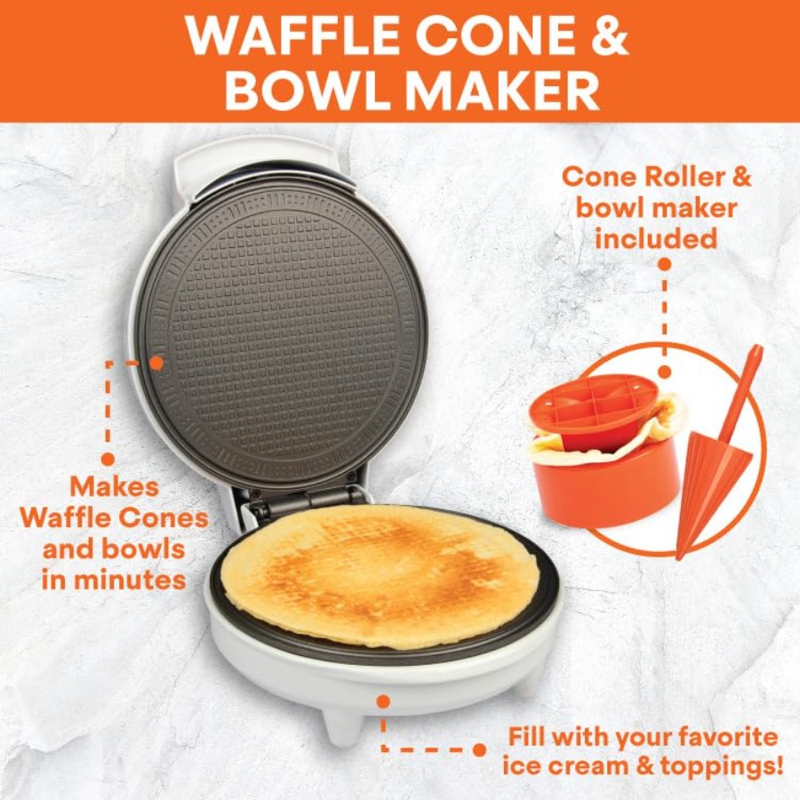 Waffle Cone and Bowl Maker wit - đánh giá và giá Waffle Cone Maker