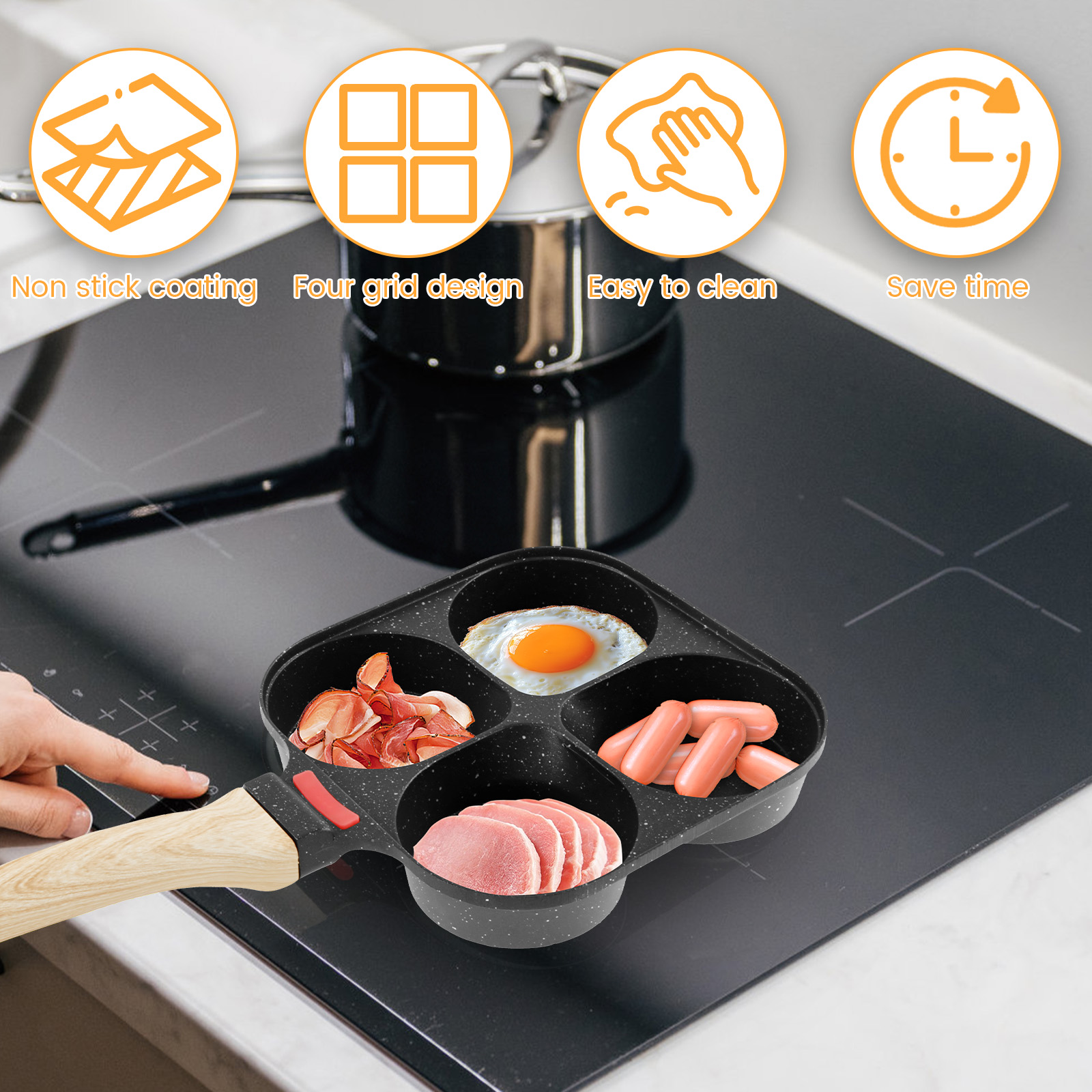 Egg Frying Pan Nonstick Pancak - đánh giá và giá Mini Pancake Griddle