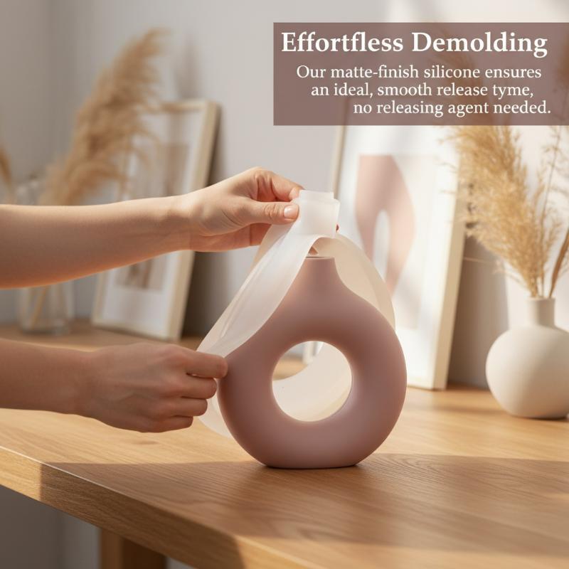 Nordic Donut Shape Vase Silico - đánh giá và giá Donut Mold Silicone