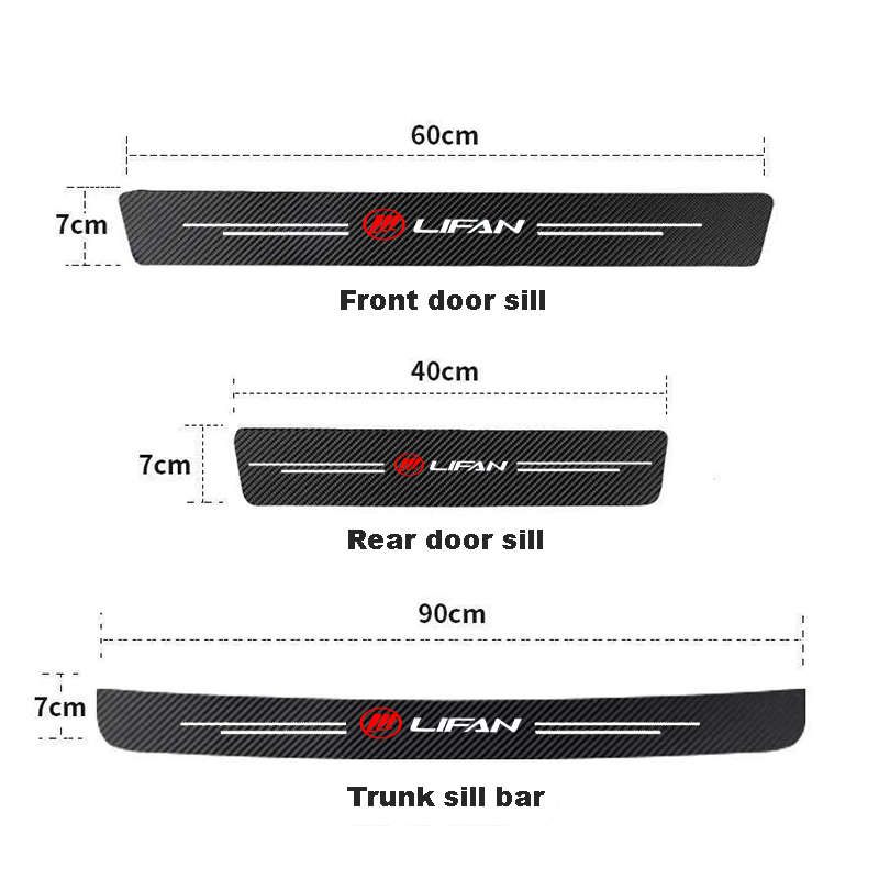Car Door Threshold Scuff Plate - đánh giá và giá Crepe Pan Carbon
