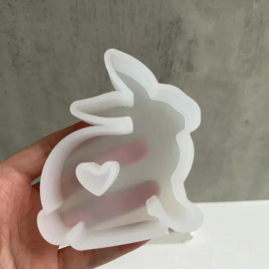 1Pcs Heart Shaped Bunny Silico - đánh giá và giá Bunny Cake Mold