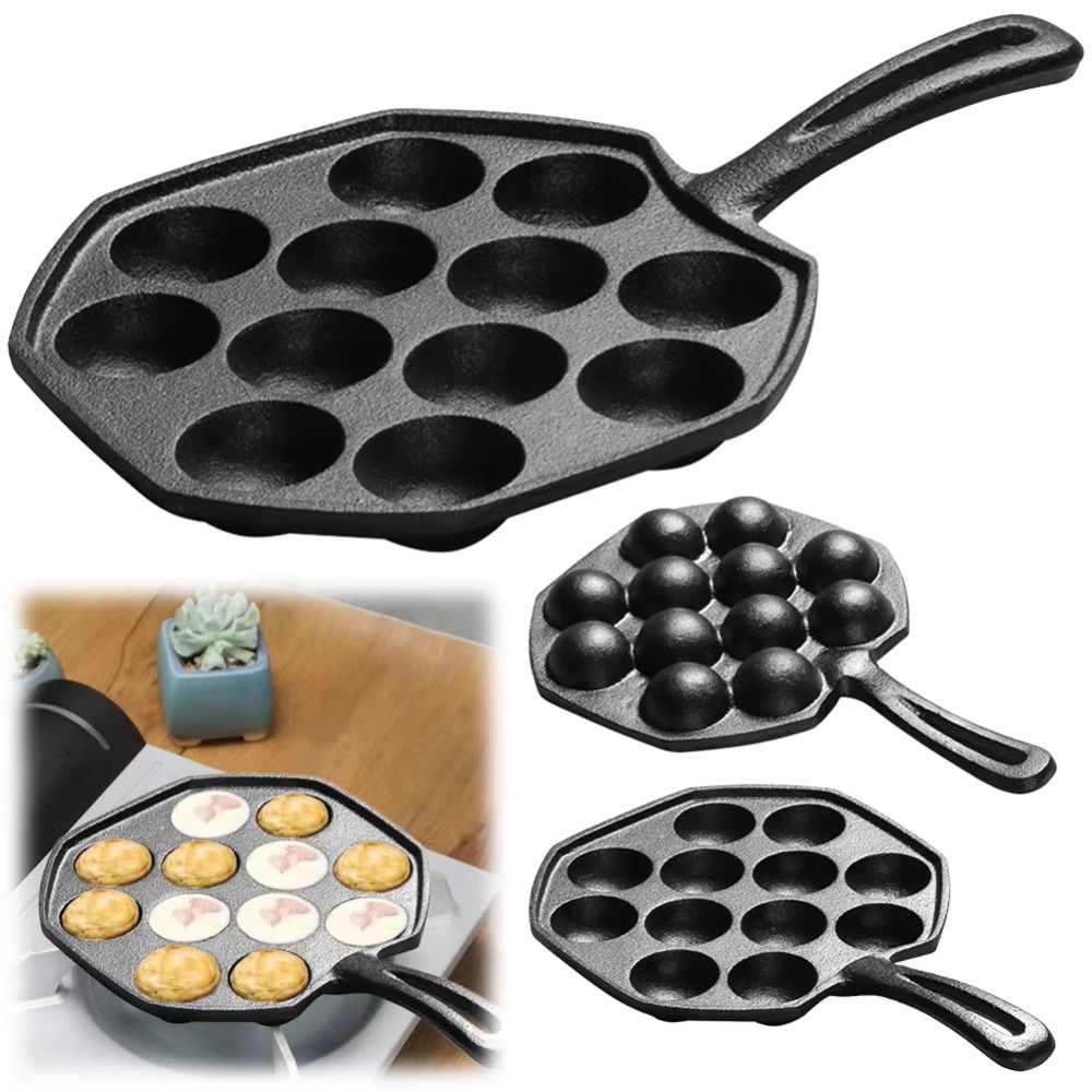 12 Holes Octopus Baking Mold C - đánh giá và giá Takoyaki Grill Plate