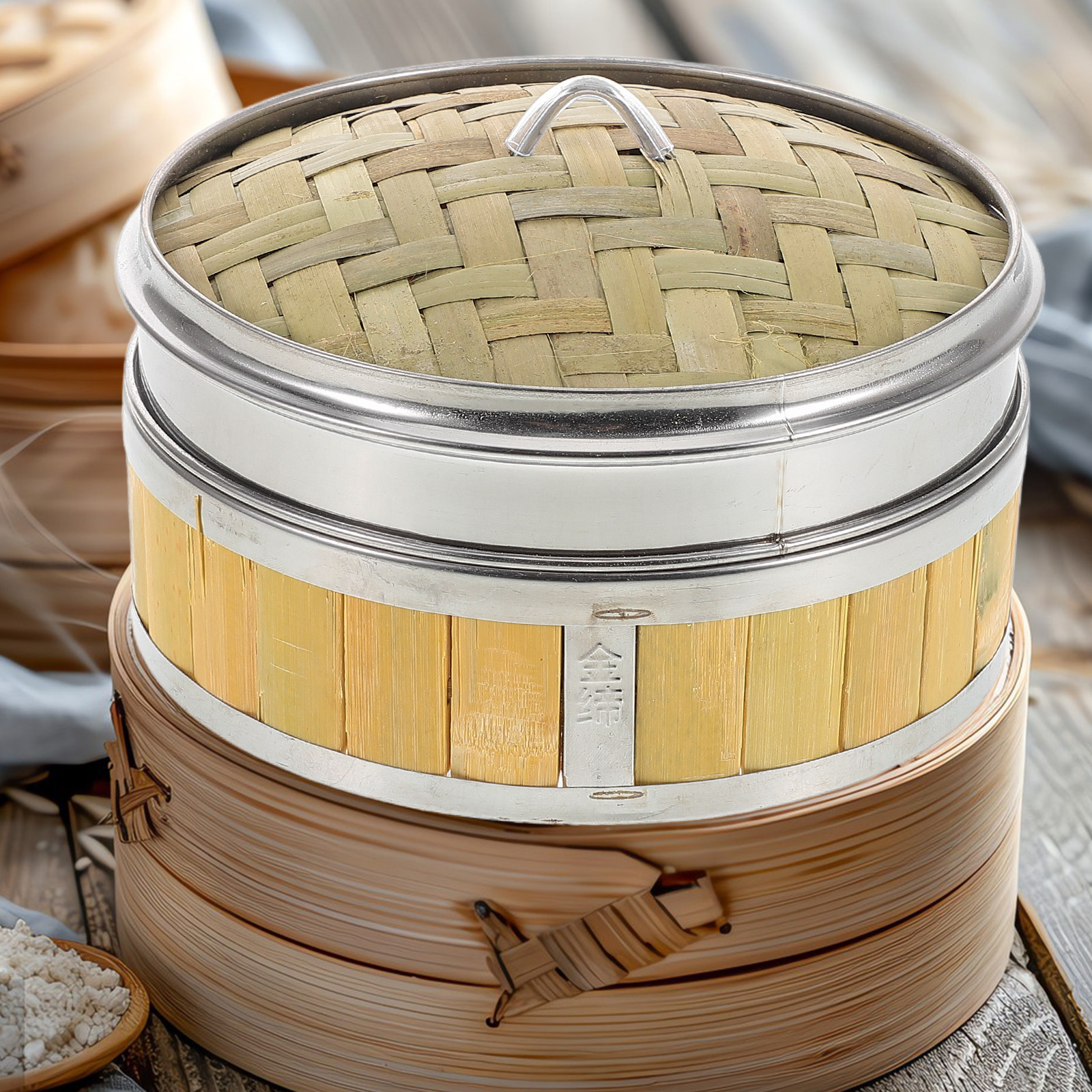 18Cm Bamboo Wood Steamer Baske - đánh giá và giá Bao Steamer Bamboo