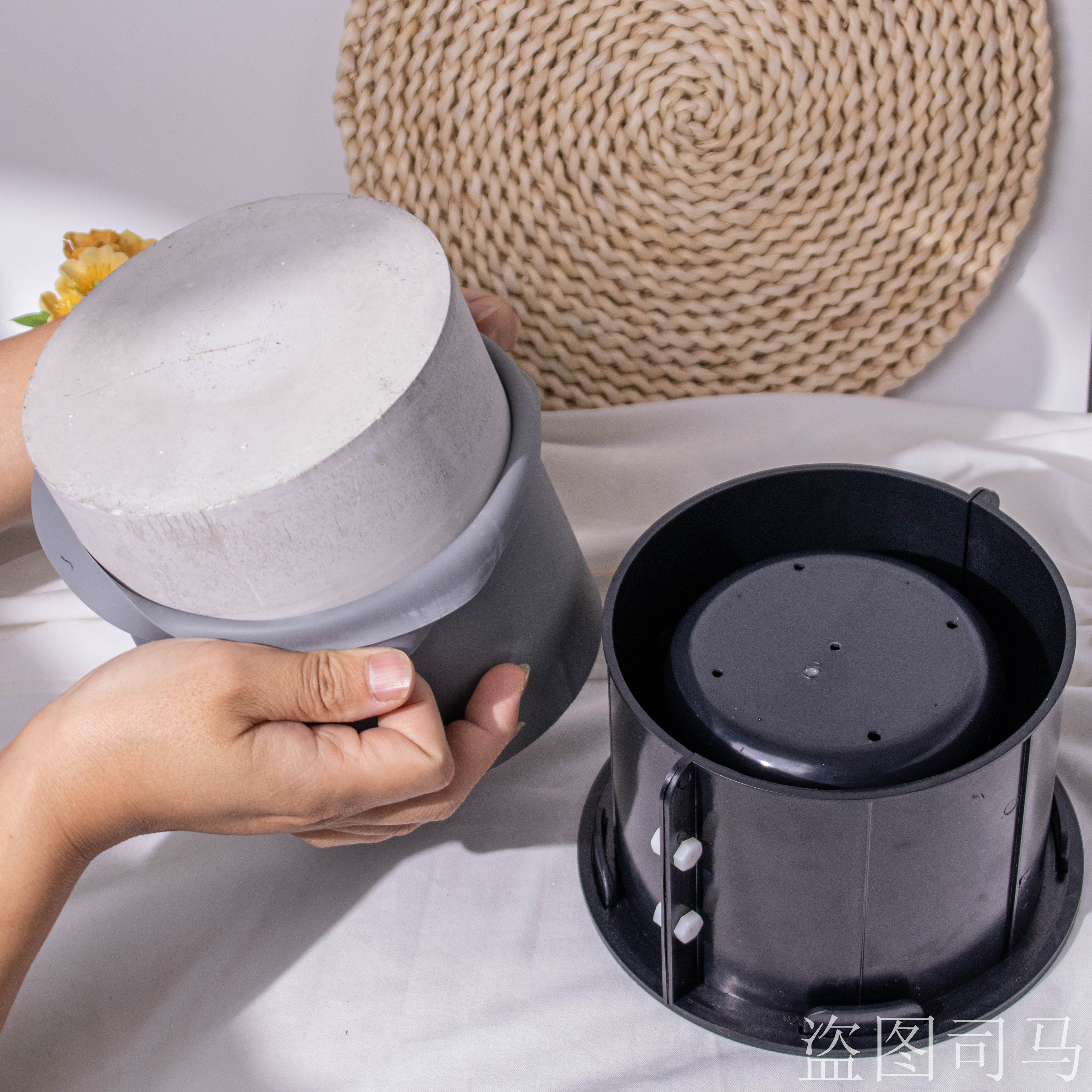 Large Round Flower Pot Cement  - đánh giá và giá Potsticker Mold