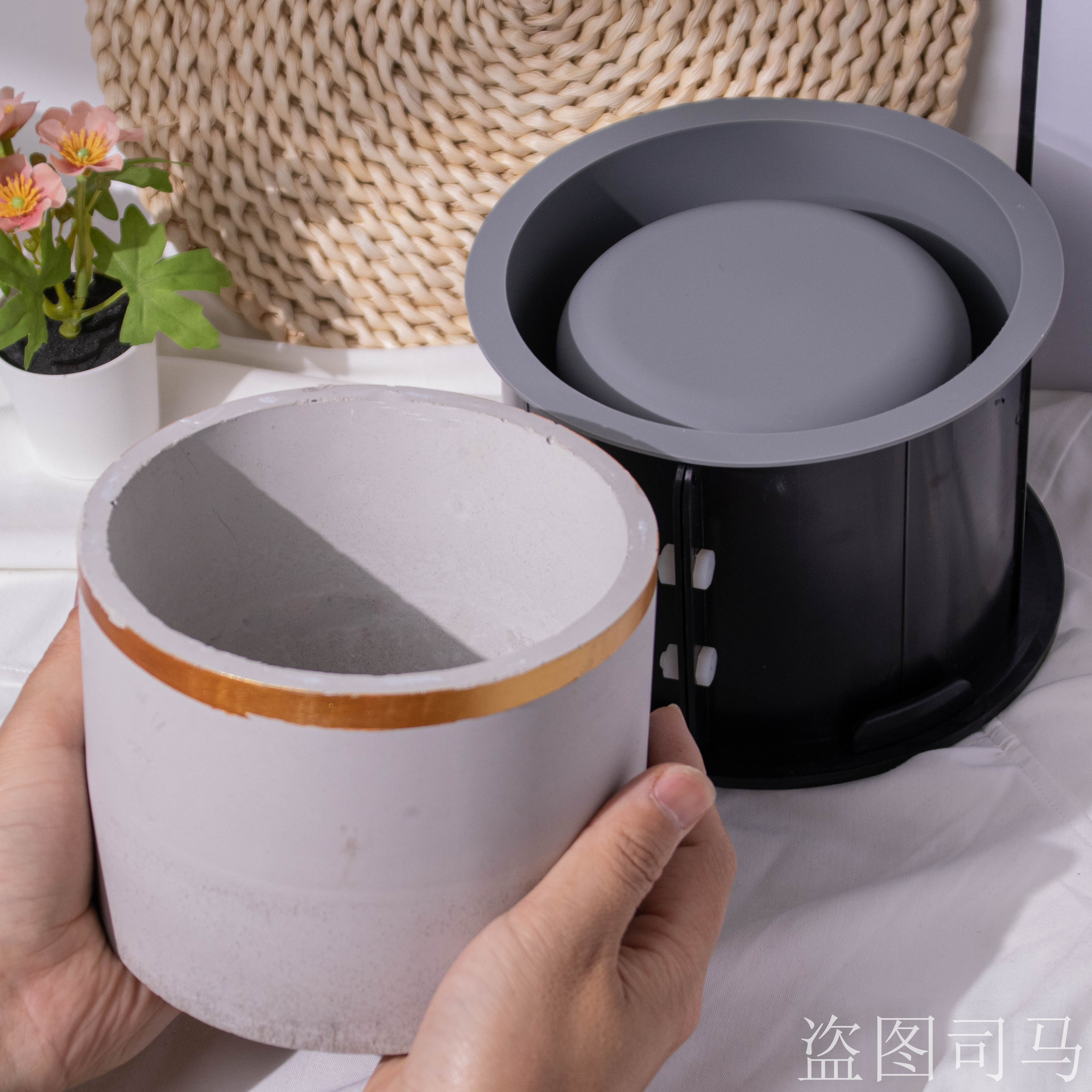 Large Round Flower Pot Cement  - đánh giá và giá Potsticker Mold