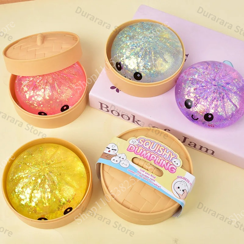Glitter Dumpling Squishy Toy,  - đánh giá và giá Bao Steamer Bamboo