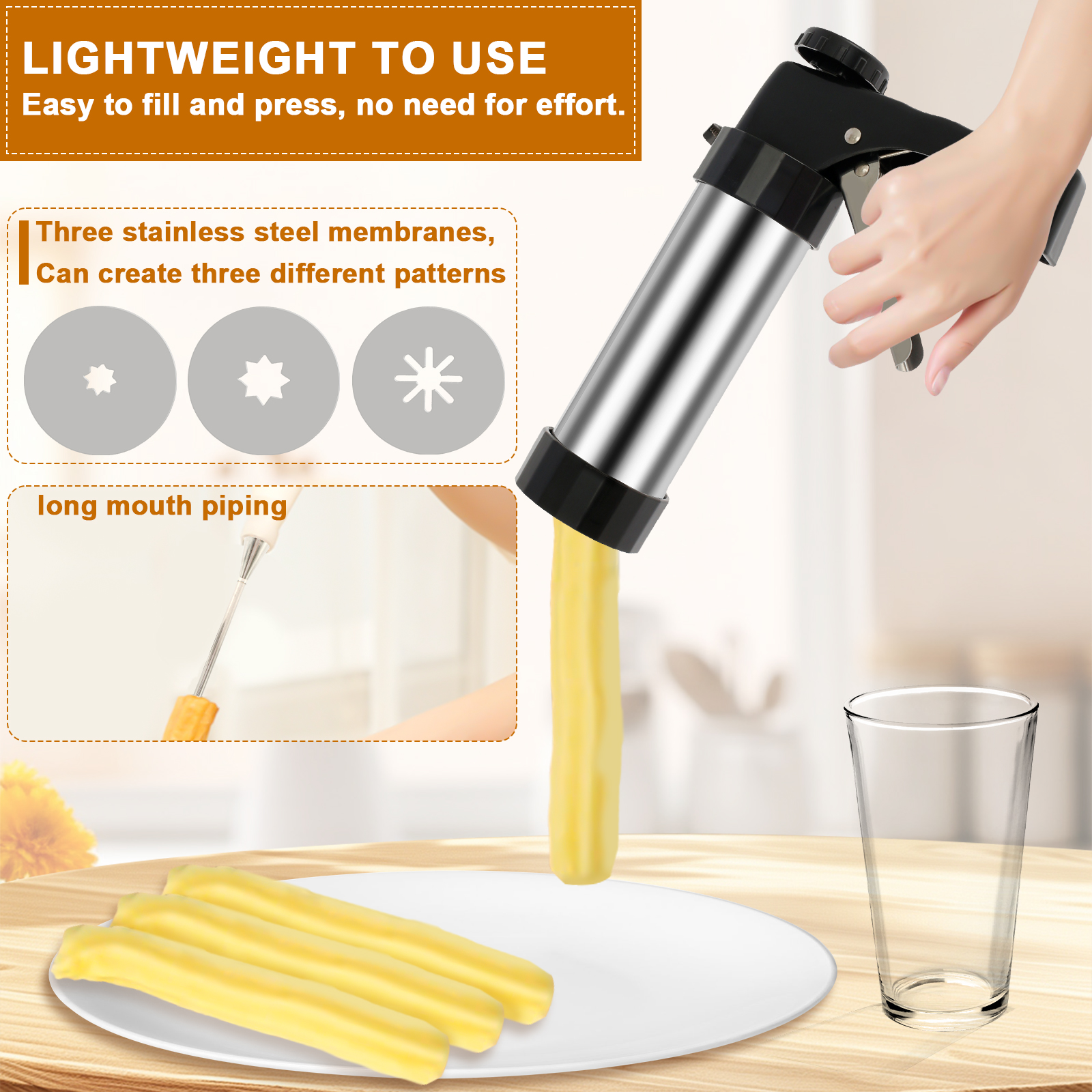 Churro Maker Machine Cookie Pr - đánh giá và giá Churros Maker Gun