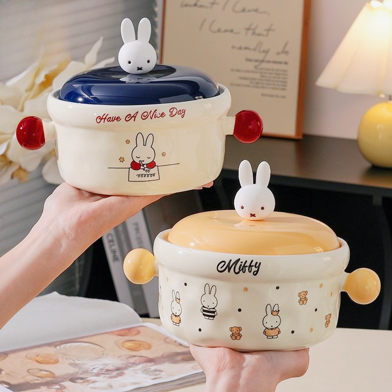 Miffy Cute Cartoon Ceramic Noo - đánh giá và giá Dim Sum Basket