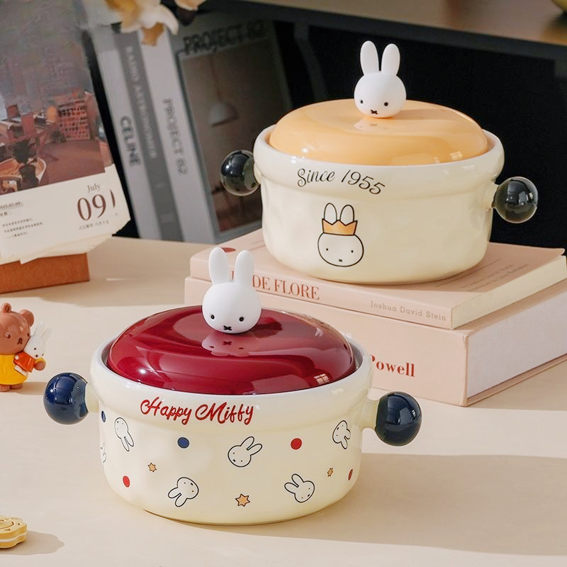 Miffy Cute Cartoon Ceramic Noo - đánh giá và giá Dim Sum Basket