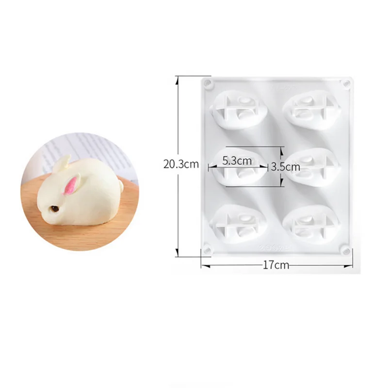 Silicone 3D Bunny Rabbit Cake  - đánh giá và giá Bunny Cake Mold