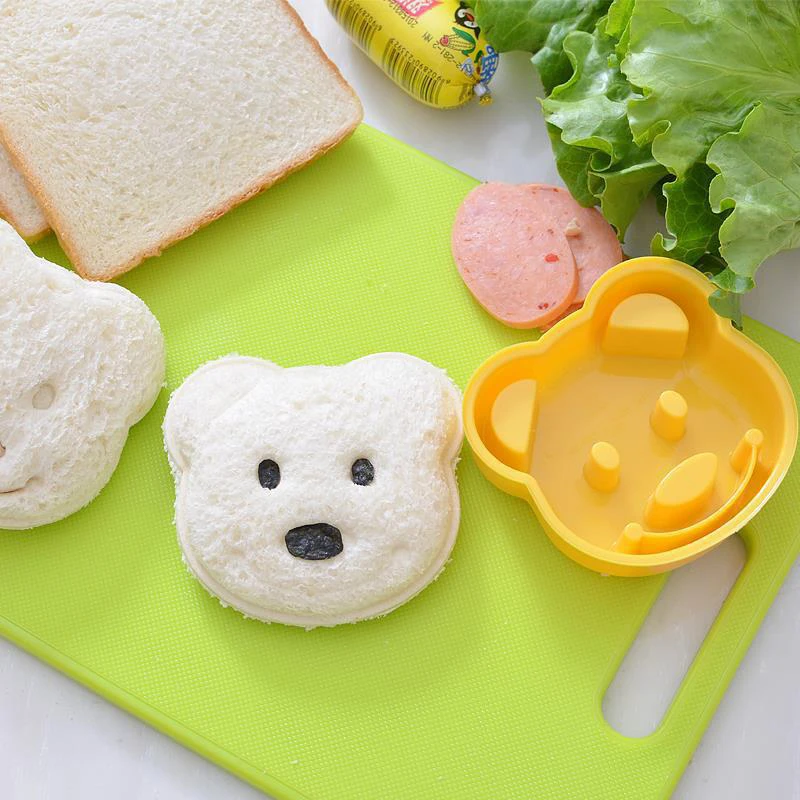 2pcs Sandwich Mould Bear Cat R - đánh giá và giá Bunny Cake Mold