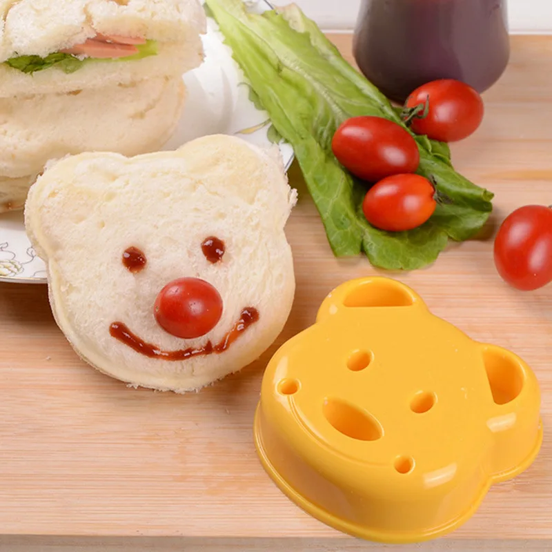 2pcs Sandwich Mould Bear Cat R - đánh giá và giá Bunny Cake Mold