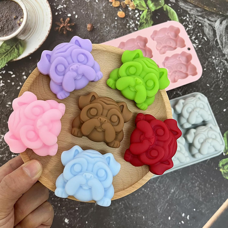 Bulldog Chocolate Silicone Mol - đánh giá và giá Bunny Cake Mold