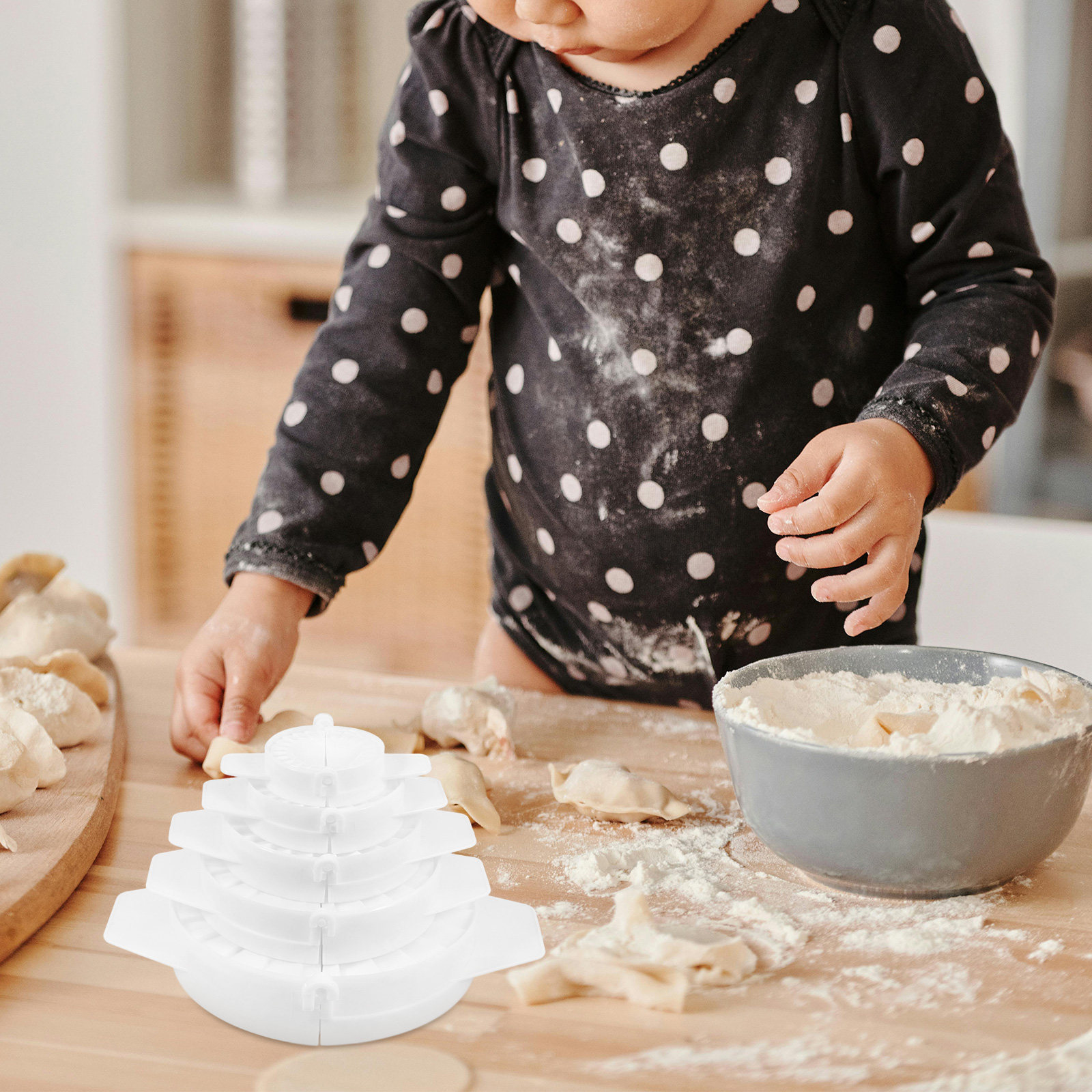 5Pcs Chinese Dumpling Maker Se - đánh giá và giá Dumpling Press Set