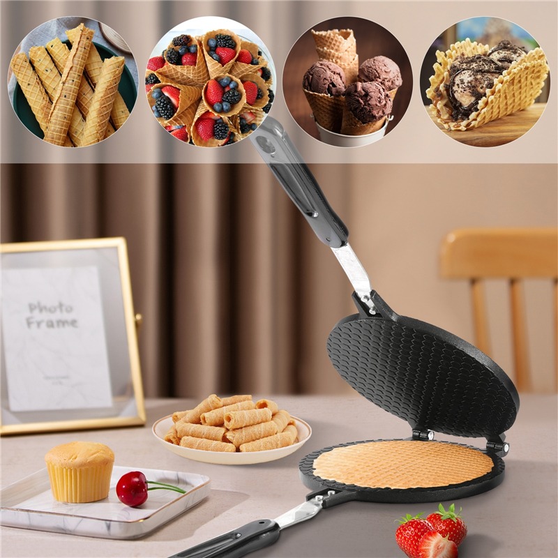 22cm Non-Stick Egg Roll Waffle - đánh giá và giá Egg Waffle Pan