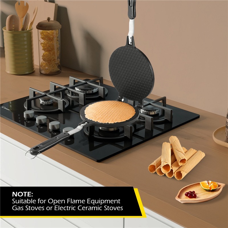 22cm Non-Stick Egg Roll Waffle - đánh giá và giá Egg Waffle Pan