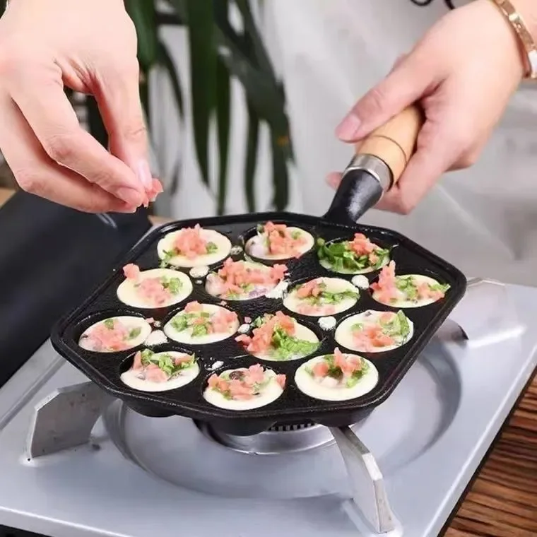 Induction Iron Home Cast Gift  - đánh giá và giá Takoyaki Grill Plate