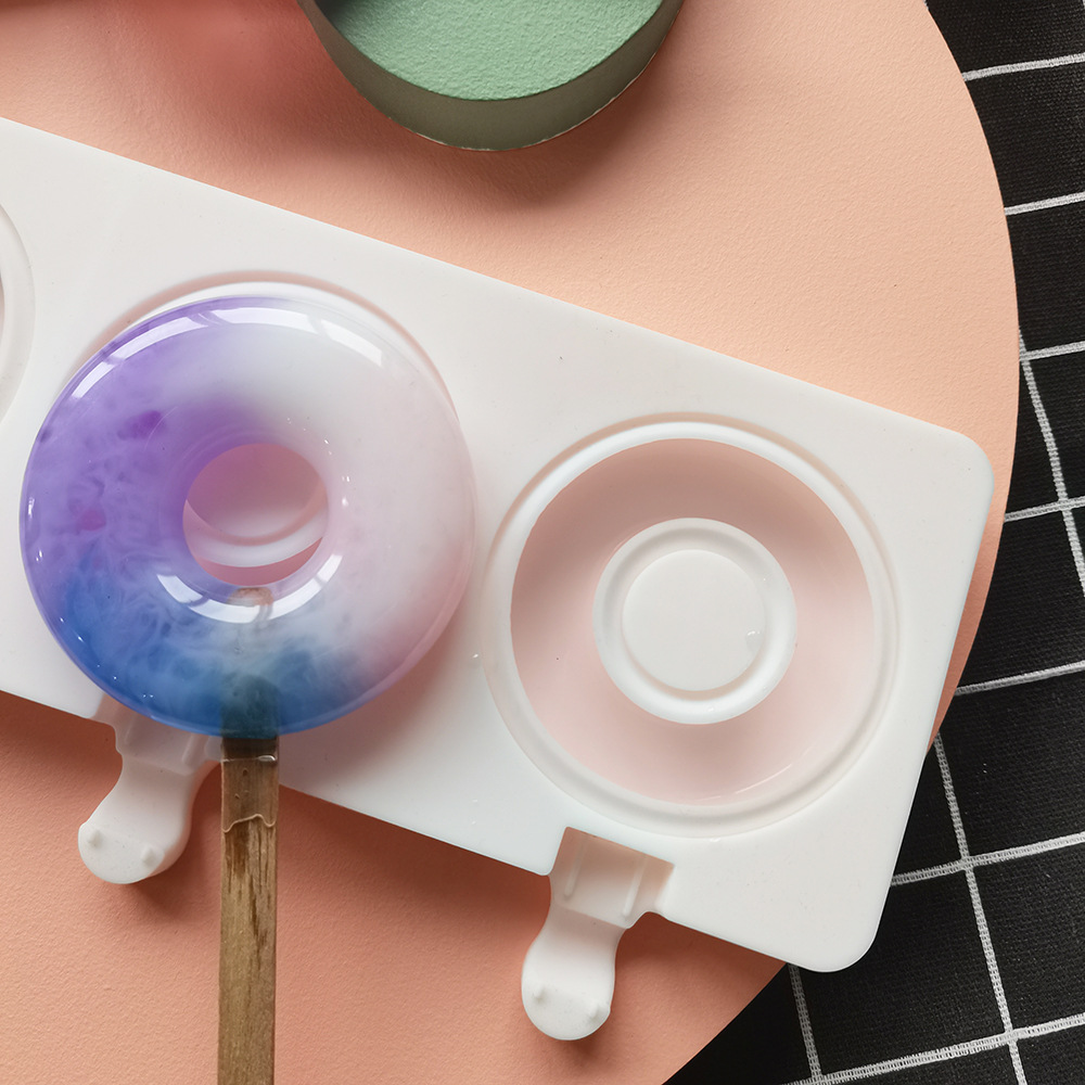 Large Donut 4 Cavity Ice Cream - đánh giá và giá Donut Mold Silicone