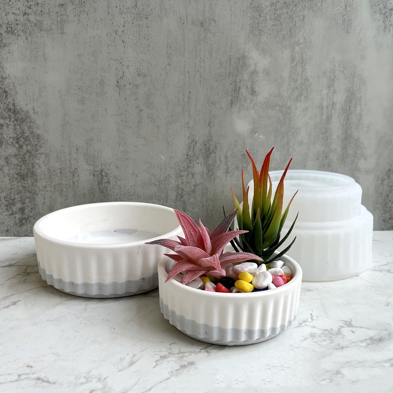 Stripe Flowerpot Silicone Mold - đánh giá và giá Potsticker Mold