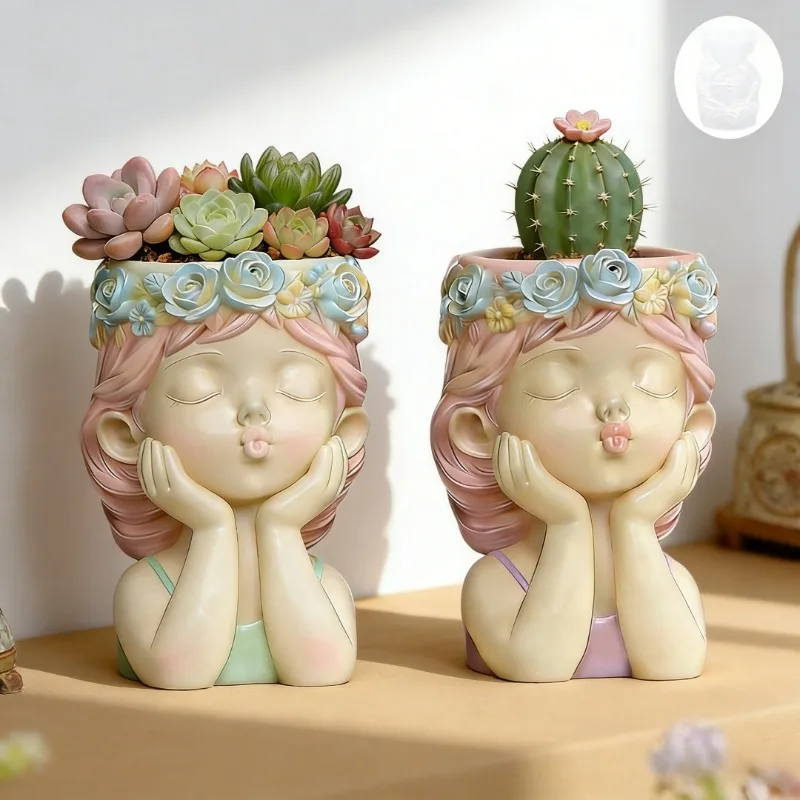 Pouting Girl With Flower Crown - đánh giá và giá Potsticker Mold