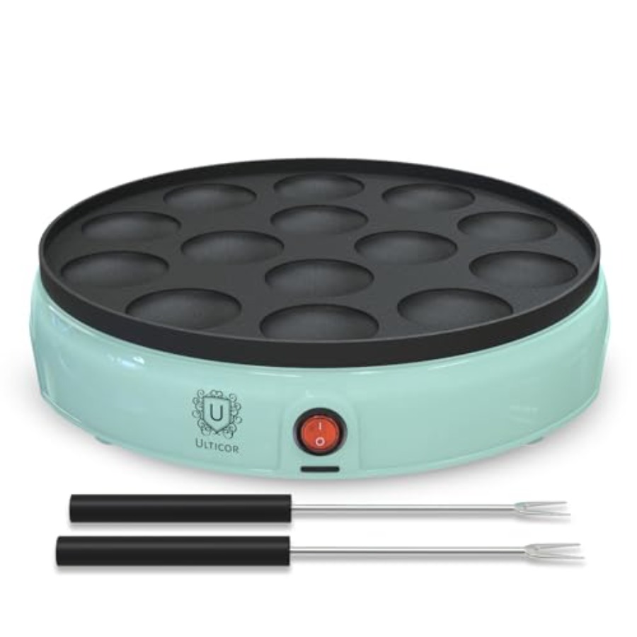Mini Pancake Maker 14-Hole Ele - đánh giá và giá Mini Pancake Griddle
