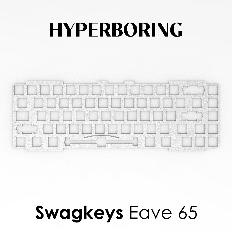 Swagkeys Eave65 Keyboard Posit - đánh giá và giá Crepe Pan Carbon