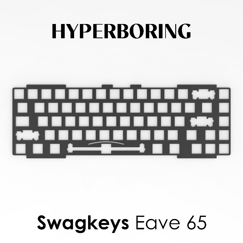 Swagkeys Eave65 Keyboard Posit - đánh giá và giá Crepe Pan Carbon