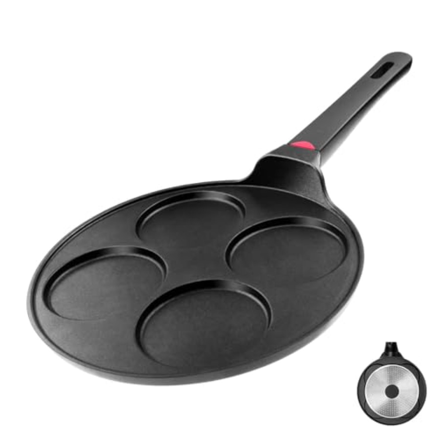 Pancake Pan Nonstick-Suitable  - đánh giá và giá Mini Pancake Griddle